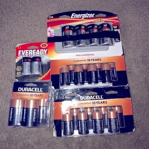 Batteries unopened never used